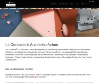 Lescouleurs.ch(Les Couleurs® Le Corbusier) Screenshot
