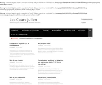 Lescoursjulien.com(Les Cours Julien) Screenshot