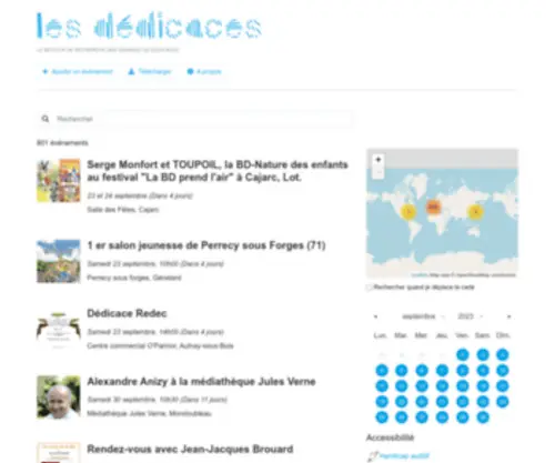 Lesdedicaces.com(Les Dédicaces) Screenshot