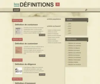 Lesdefinitions.fr(Définitions) Screenshot