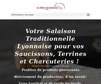 Lesdelicesdusaucisson.com(Grossiste Saucisson/Charcuterie) Screenshot