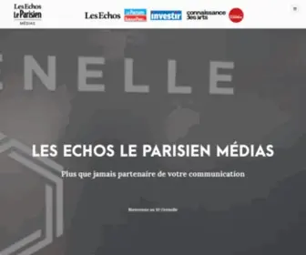 Lesechosmedias.fr(LES ECHOS LE PARISIEN MÉDIAS) Screenshot