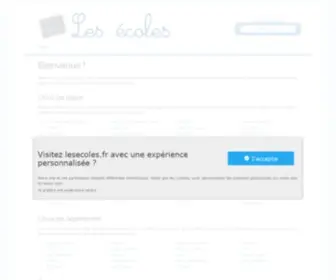 Lesecoles.fr(Les Écoles .fr) Screenshot