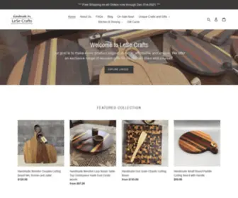 Lesecrafts.com(Handmade Wooden Products) Screenshot