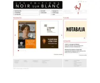 Leseditionsnoirsurblanc.fr(Les) Screenshot