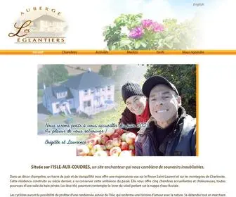 Leseglantiers.com(Auberge Les Ãglantiers) Screenshot