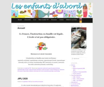 Lesenfantsdabord.org(Les Enfants d'Abord (LED'A)) Screenshot