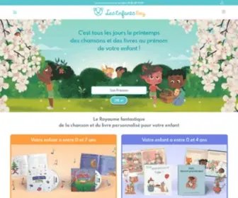 Lesenfantsroy.com(Chansons et Livres Personnalisés au prénom de votre enfant) Screenshot