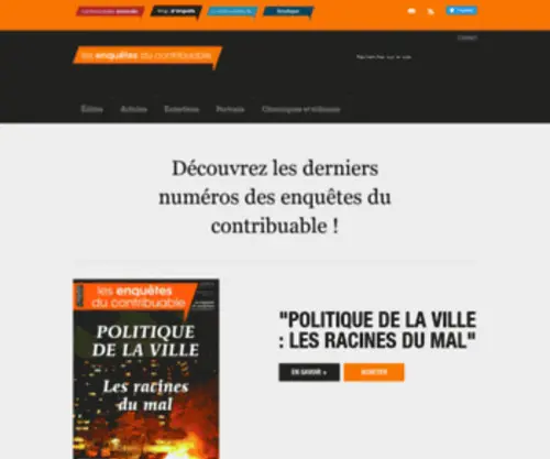 Lesenquetesducontribuable.fr(Les Enquêtes du contribuable) Screenshot