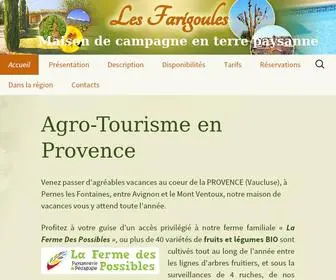 Lesfarigoules.com(Gîtes ruraux Les Farigoules) Screenshot