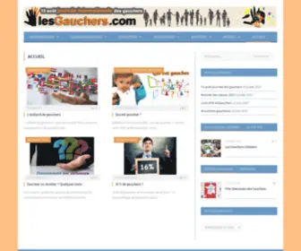 Lesgauchers.com(Informations et boutique en ligne pour gaucher) Screenshot