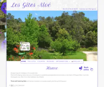 Lesgitesaloe.com(Gîtes en Dordogne près de Sarlat) Screenshot