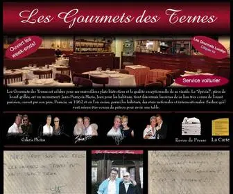 Lesgourmetsdesternes.com(Bienvenue au Gourmets des Ternes) Screenshot