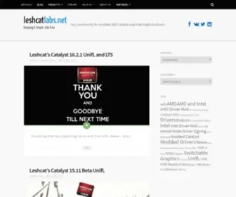 Leshcatlabs.net(Most Popular Parts) Screenshot