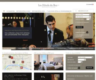 Leshotelsduroy.com(Les Hôtels du Roy) Screenshot