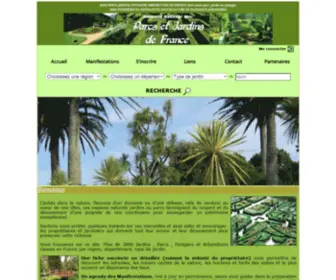 Lesjardinsdefrance.com(Annuaire-guide 3800 parcs et jardins potagers espaces-verts de France visite recherche des 3800 Parcs,Jardins,Potagers Espaces-verts) Screenshot