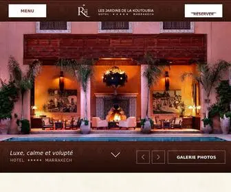 Lesjardinsdelakoutoubia.com(Hôtel de luxe Marrakech) Screenshot