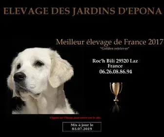 Lesjardinsdepona.fr(CHIOTS GOLDEN RETRIEVER ET SHAR PEI BRETAGNE) Screenshot