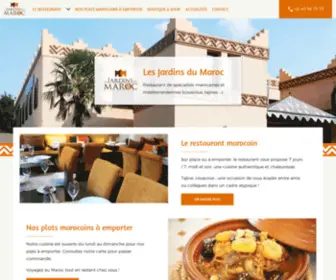 Lesjardinsdumaroc.com(Les jardins du Maroc : spécialités marocaines à Nantes) Screenshot