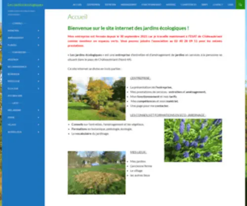 Lesjardinsecologiques.com(Les jardins écologiques) Screenshot