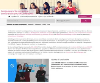 Lesjeunesetlenumerique.fr(Les jeunes et le numériques) Screenshot