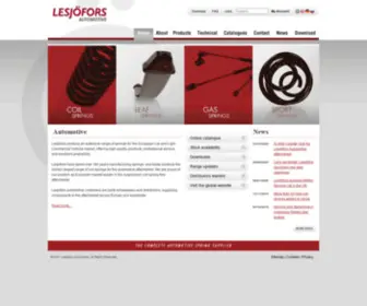 Lesjofors-Automotive.com(Lesjöfors Automotive) Screenshot