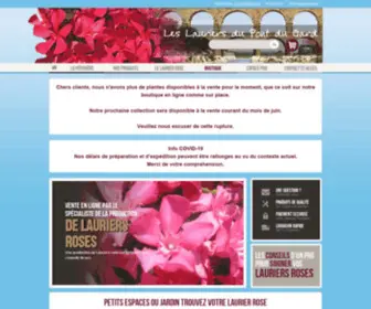 Leslauriersdupontdugard.fr(Les Lauriers du Pont du Gard) Screenshot