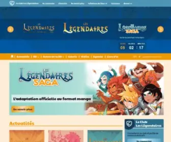 Leslegendaires-Lesite.com(Le site officiel de la bande dessinée jeunesse incontournable) Screenshot