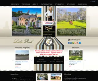 Leslie-Reed.com(Leslie Reed specializes in Placer County CA Homes) Screenshot