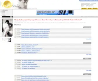 Lesliecheung.com(Leslie Cheung Internet Fan Club) Screenshot