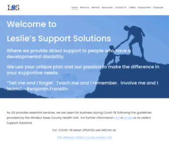 Lesliessupportsolutions.ca(Leslie’s) Screenshot