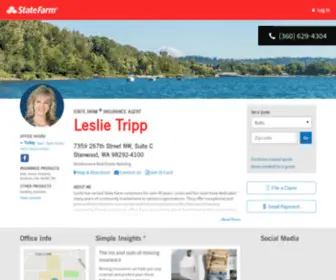 Leslietripp.net(State Farm Insurance Agent Leslie Tripp in Stanwood WA) Screenshot