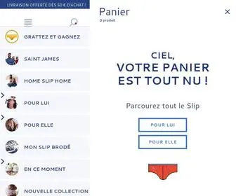 Leslipfrancais.com(Le Slip Français fabrique des vêtements Made in France de qualité pour homme et femme) Screenshot