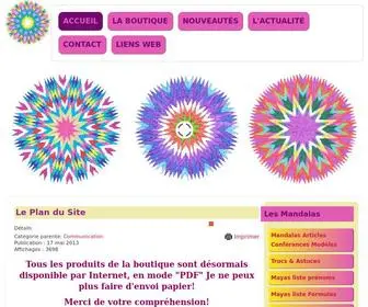 Lesmandalasdelydia.com(Mettre les mots (maux)) Screenshot