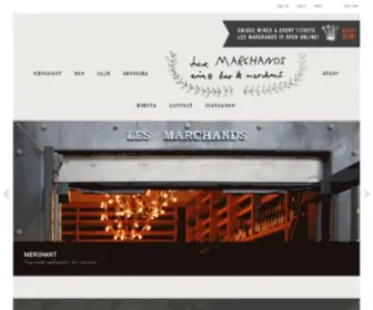 Lesmarchandswine.com(Les Marchands Wine Bar & Merchant) Screenshot