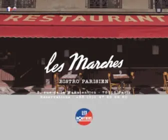 Lesmarches-Restaurant.com(Les marches restaurant) Screenshot