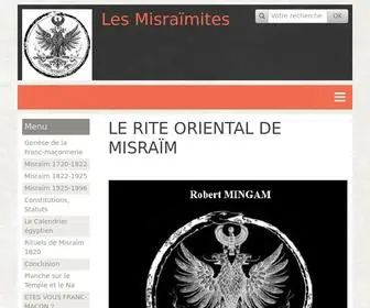 Lesmisraimites.com(LE RITE ORIENTAL DE MISRA) Screenshot