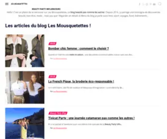 Lesmousquetettes.com(Blog Les Mousquetettes) Screenshot
