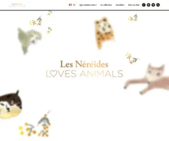 Lesnereideslovesanimals.org(Protection des animaux : Les Néréides Loves Animals) Screenshot
