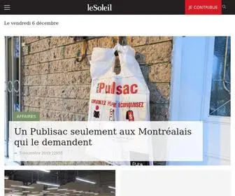 Lesoleil.com(Le Soleil) Screenshot