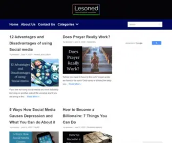 Lesoned.com(Learn Something New Everyday) Screenshot