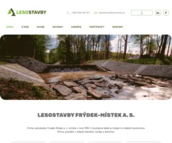 LesostavBy.cz(Moderní a stabilní soukromá firma působící v oblasti stavební výroby a lesnictví) Screenshot