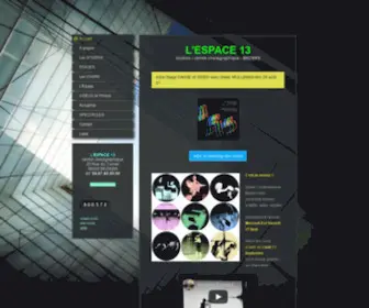 Lespace13.com(L'ESPACE 13) Screenshot