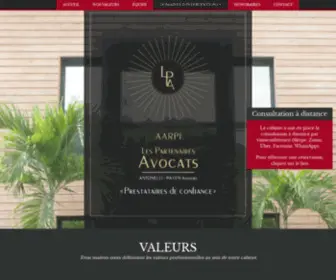 Lespartenairesavocats.com(Avocats Réunion) Screenshot