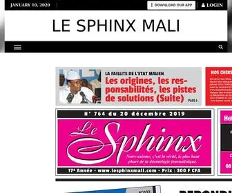 Lesphinxmali.com(Put your description here) Screenshot