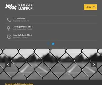 Lespron.mx(Cercas, Malla, Alambre, Concertina, Rejacero) Screenshot