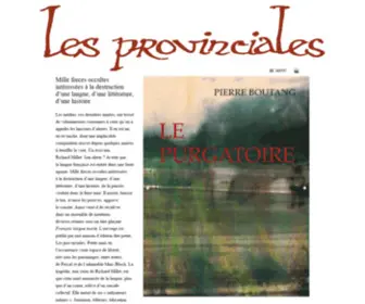 Lesprovinciales.fr(Maison d'édition française spécialisée dans la publication d'un périodique et de livres) Screenshot