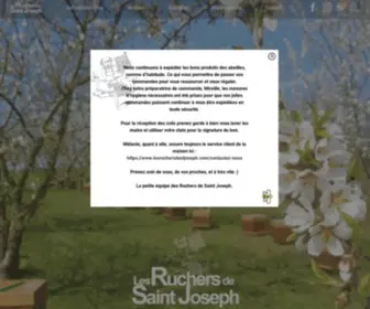 Lesruchersdestjoseph.com(Les Ruchers de Saint Joseph) Screenshot