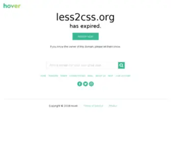 Less2CSS.org(Hover) Screenshot