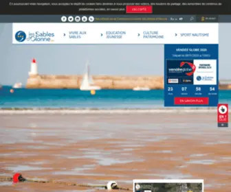 Lessablesdolonne.fr(Les Sables d'Olonne : la ville du Vendée Globe) Screenshot